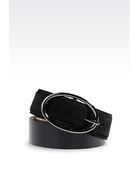 Armani Textile Belt - Lyst