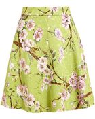Dolce & Gabbana Floral Printed Textured Skirt - Lyst