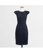 J.Crew Cap Sleeve Pocket Shift Dress in Tonal Tweed - Lyst