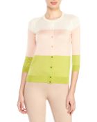Roberto Collina Cashmere & Silk Color Block Cardigan - Lyst