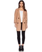 Blq Basiq Trench Coat - Lyst