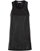 Helmut Lang Tilt Leather Vest Top - Lyst
