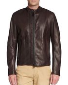 Belstaff Holbrook Leather Moto Jacket - Lyst