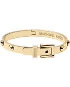 Michael Kors Astor Gold-Tone Buckle Bangle - Lyst