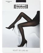 Wolford Velvet De Luxe 66 Tights Black - Lyst