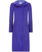 Armani Fitted Wool Coat - Lyst