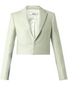 Givenchy Neoprene-Panel Wool-Blend Cropped Jacket - Lyst