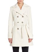 Laundry by Shelli Segal Double Breasted Trench Coat - Lyst