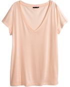 H&M V-Neck Top - Lyst