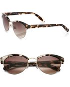Kate Spade Ziba Round Retro Sunglasses - Lyst