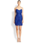 Aidan Mattox Beaded Cocktail Dress - Lyst