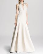 Halston Heritage Gown - Textured Halter - Lyst