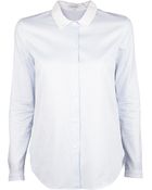 Carven Oxford Contrast Collar Shirt - Lyst