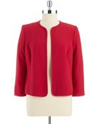 Anne Klein Open Front Blazer - Lyst