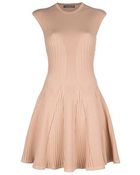 Alexander McQueen Ribbed Dress - Lyst