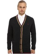 Fred Perry Bold Tipped Cardigan - Lyst