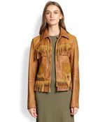 Polo Ralph Lauren Fringed Leather Jacket - Lyst