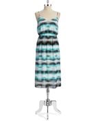 Vince Camuto Patterned Hi Waisted Dress - Lyst