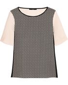 Tibi Eriko Printed Silk Top - Lyst