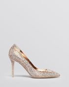 Le Silla Pointed Toe Pumps Crystal High Heel - Lyst