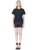 3.1 Phillip Lim Short Sleeve Floral Top - Lyst