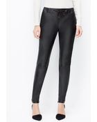 Ann Taylor Faux Leather Drawstring Pants - Lyst