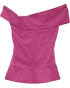 Vivienne Westwood Anglomania Apache Draped Cotton Top - Lyst