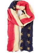 Ralph Lauren American Flag Scarf - Lyst
