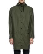 Rains Green Hooded Waterproof Jacket - Lyst