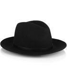 Rag & Bone Black Floppy Brim Fedora - Lyst