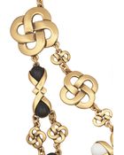 Oscar de la Renta Gold-Tone Resin Necklace - Lyst