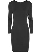 T By Alexander Wang Draped Stretch-Jersey Mini Dress - Lyst