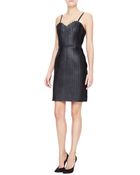 Alexander Wang Accordionpleated Leather Dress Black - Lyst