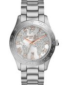 Michael Kors Layton Stainless Steel Watch Silver - Lyst