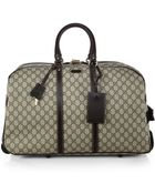 Gucci Gg Plus Wheeled Duffel - Lyst