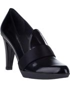 Stuart Weitzman Frontage Pump Black Leather - Lyst