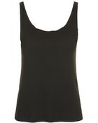 Topshop Cotton Jersey Blend Vest - Lyst