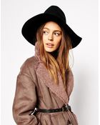 Asos Wide Brim Stenson Felt Hat - Lyst