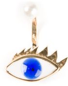 Delfina Delettrez Eye and Pearl Earring - Lyst
