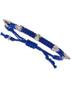 Tai Crystal Studded Spike Cord Bracelet - Lyst