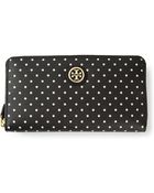 Tory Burch Kerrington Zip Wallet - Lyst