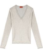 Missoni Lurex V-Neck Sweater - Lyst