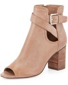Donald J Pliner Greco Peep-Toe Ankle Bootie - Lyst