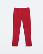 Zara Cropped Trousers - Lyst