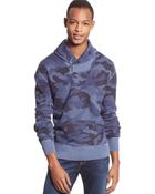 Tommy Hilfiger Big And Tall Camo Shawl-Collar Sweater - Lyst