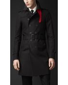 Burberry Contrast Undercollar Trench Coat - Lyst