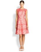 Kay Unger Lace Fit-&-Flare Dress - Lyst