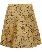 Stella McCartney Yellow Python Print Aline Skirt - Lyst