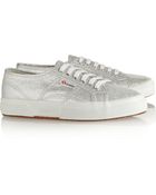 Superga Metallic Jacquard Sneakers - Lyst