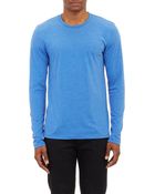 Barneys New York Basic Long-Sleeve T-Shirt - Lyst